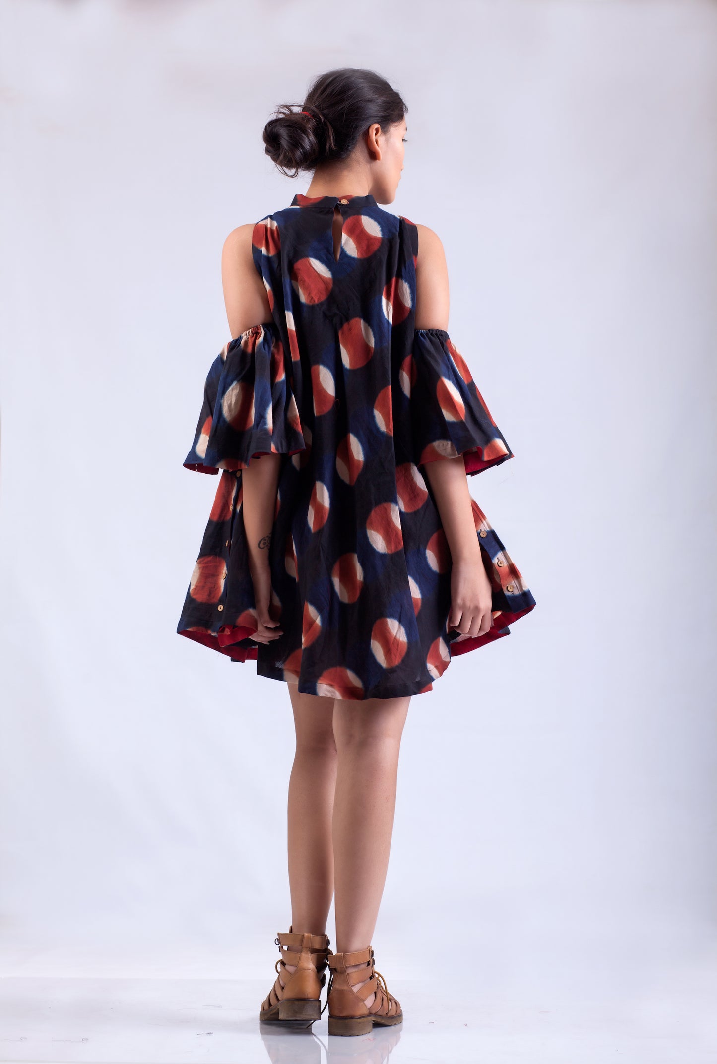 Dawn - Split Sleeve Short Dress
