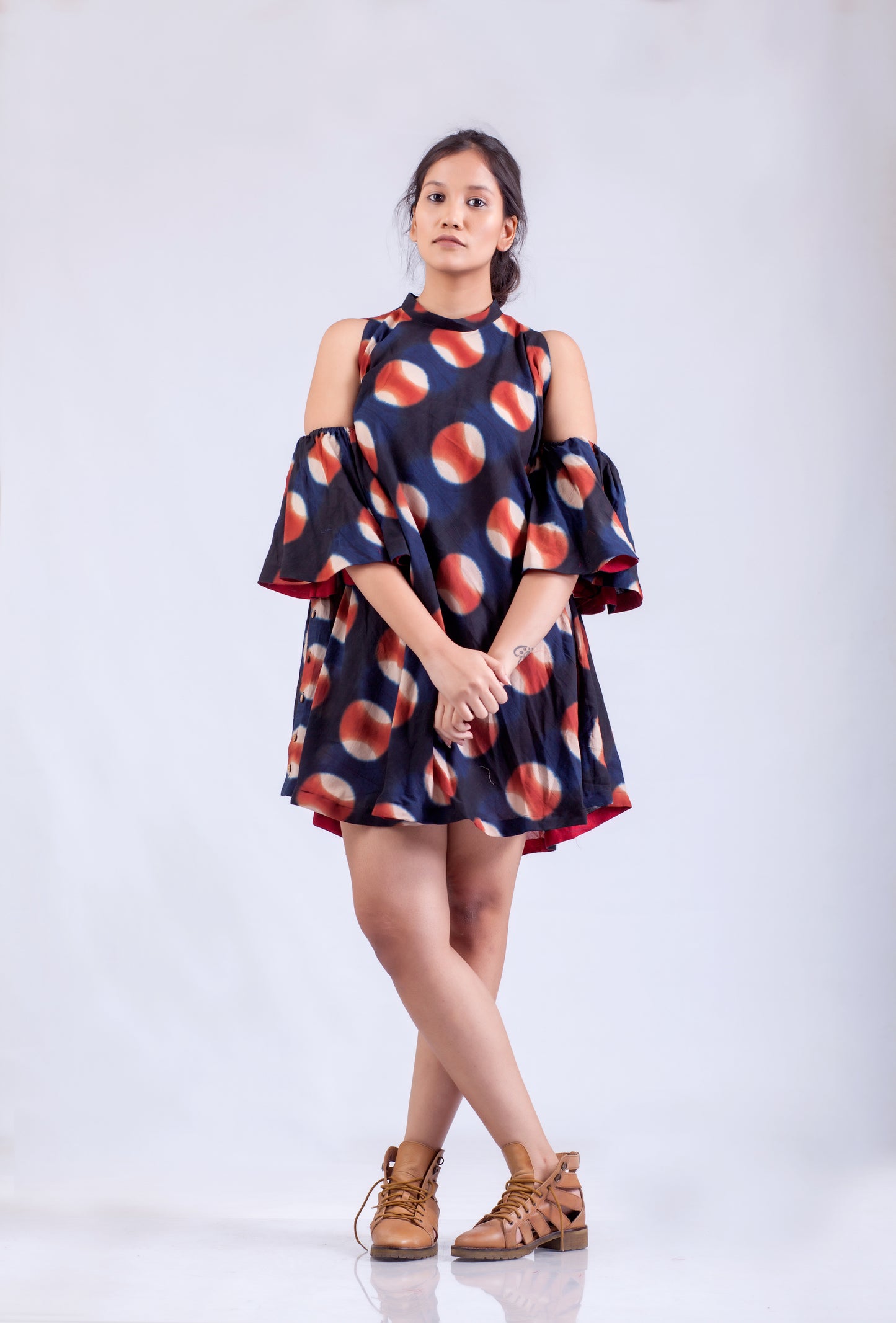 Dawn - Split Sleeve Short Dress