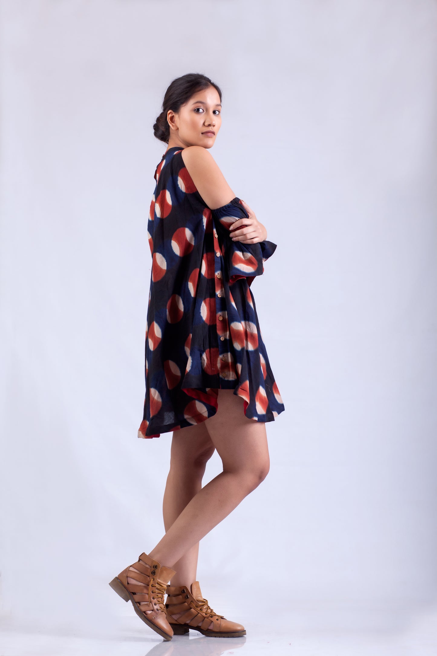Dawn - Split Sleeve Short Dress