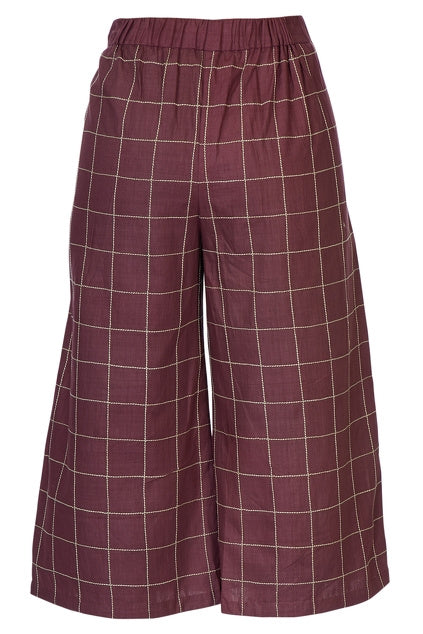Culotte Pants – Burgundy