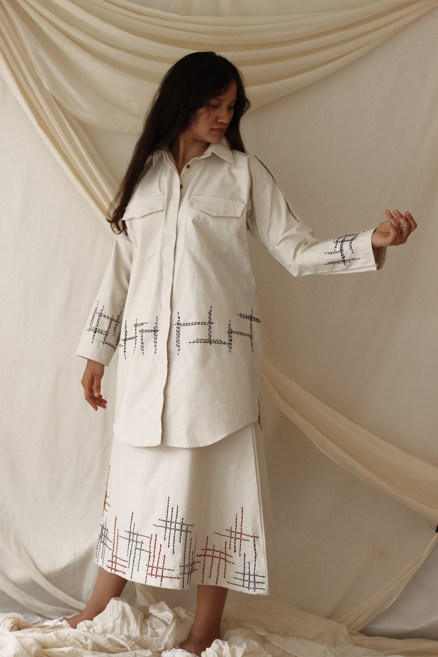 Terra Co-ord Set - Ecru