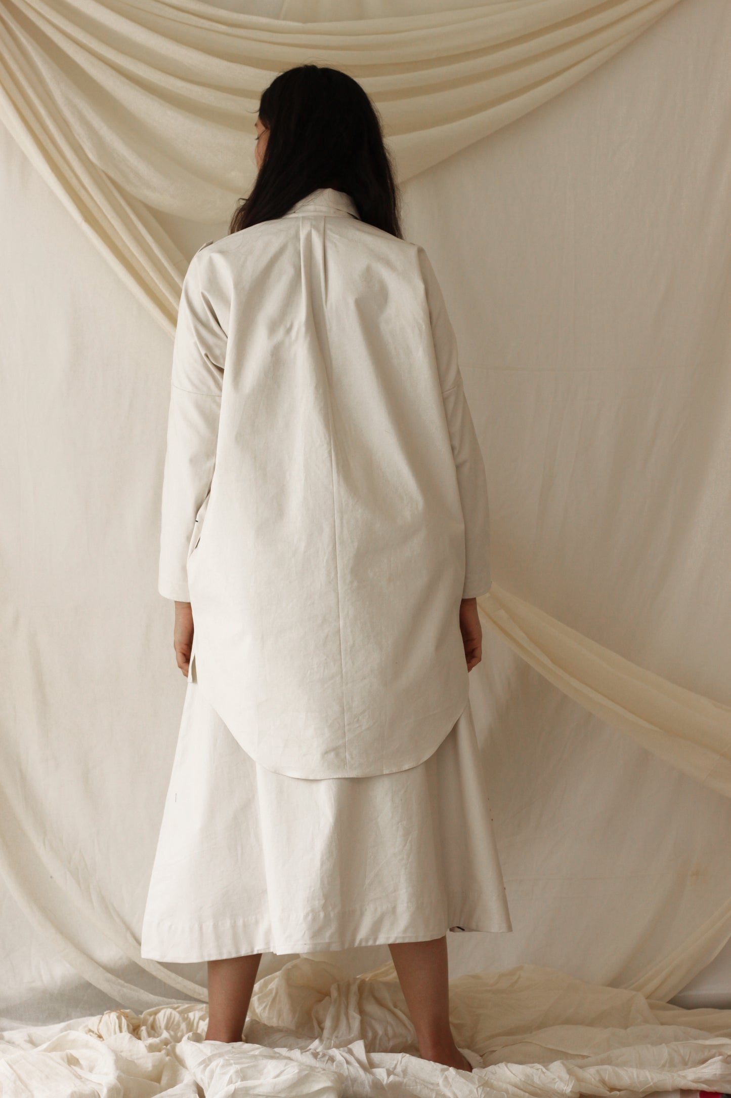 Terra Shirt Dress - Ecru