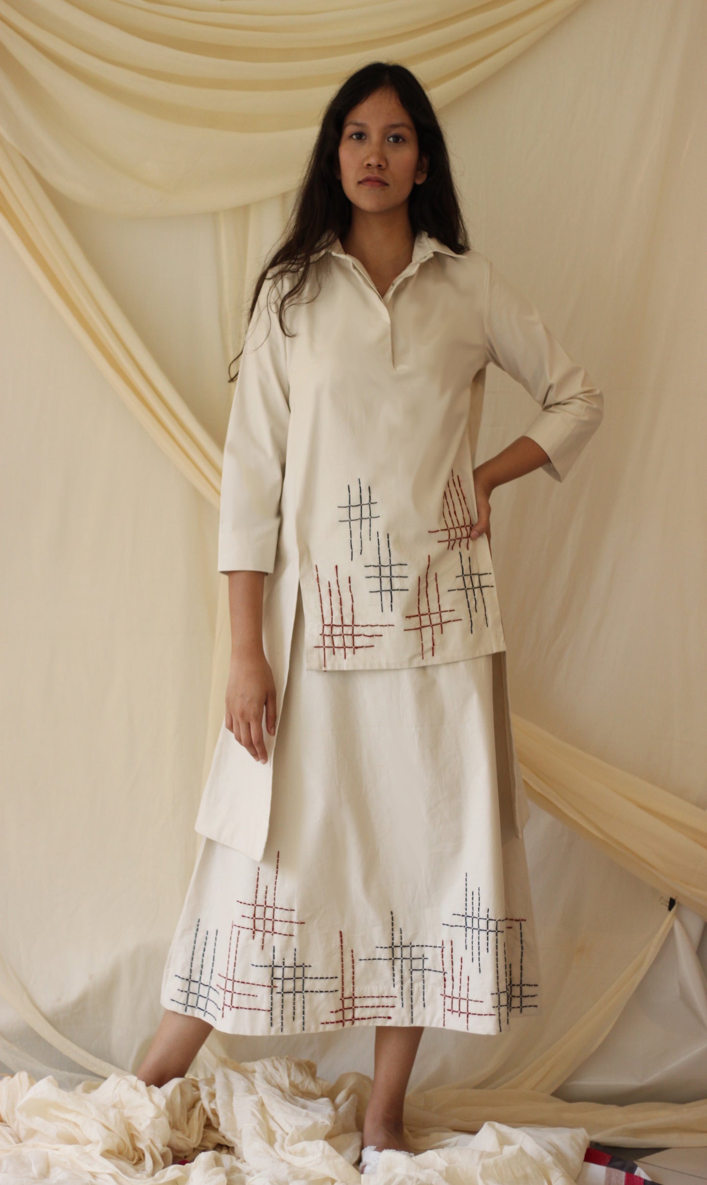 Melody Co-ord Set - Ecru