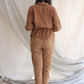 Pleat Pants - Tan Brown