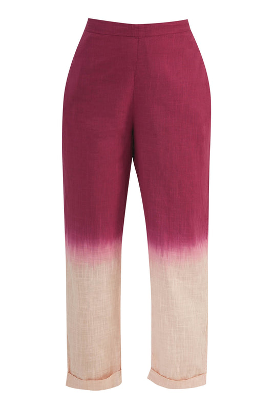 Ombre Straight Pants - Pink