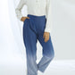 Ombre Straight Pants - Green
