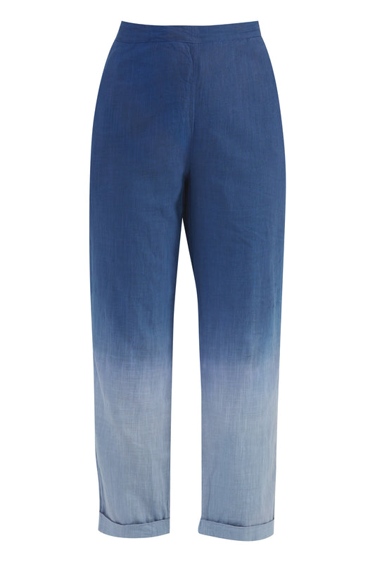 Ombre Straight Pants - Blue