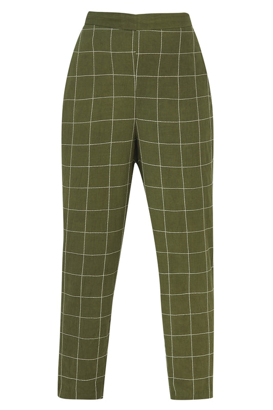 Straight pants - Green